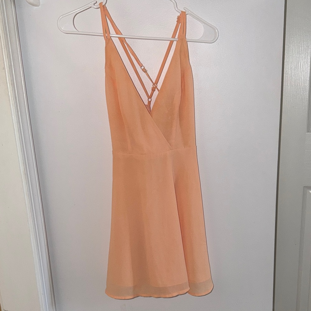 Peach Mini Dress